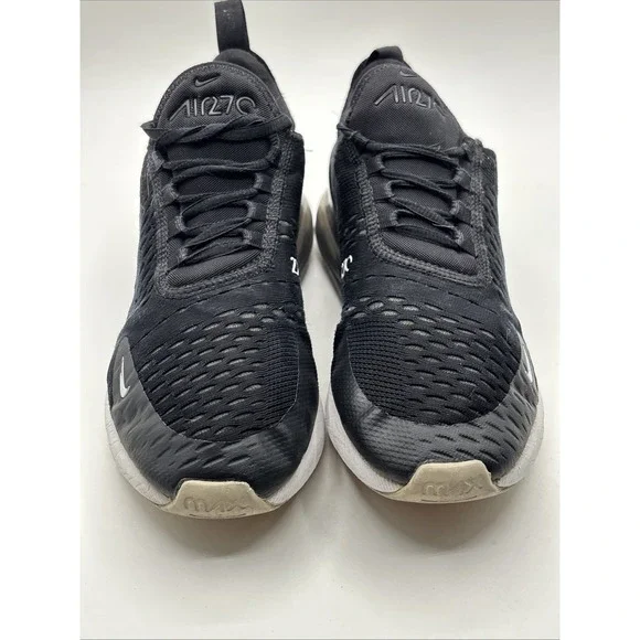 Nike Air Max 270 (GS) Black Running Shoes 943345-001 Size 7Y W 5.5 - Picture 4 of 11